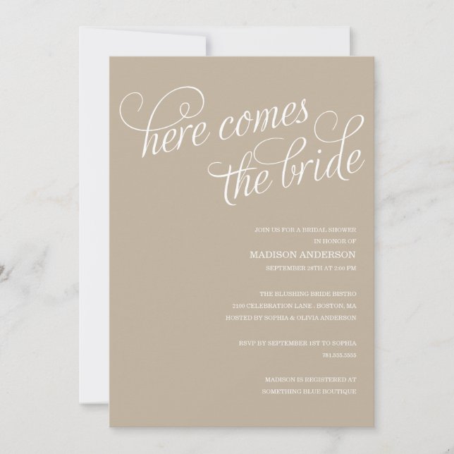 CONVITE AQUI VEM O BRIDE| CHÁ DE PANELA (Frente)