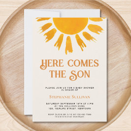 Convite Aqui vem o Chá de fraldas dos Meninos