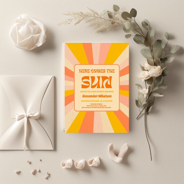 Convite Aqui Vem O Chá de fraldas Filho (Criador carregado)