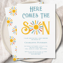 Convite Aqui Vem O Chá de fraldas Filho