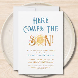 Convite Aqui Vem O Chá de fraldas Filho