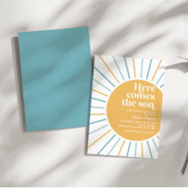 Convite Aqui vem o chá de fraldas Son Boho Sunshine