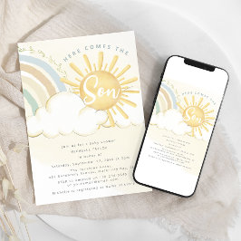 Convite Aqui Vem O Filho | CHÁ DE FRALDAS