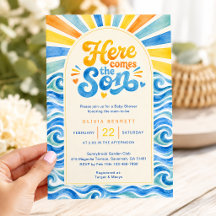 Aqui Vem o Filho Chuvada de Sol no Baby Shower