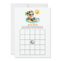 Aqui Vem o Filho Jogo de Bingo para Chá de Bebê