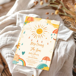 Convite Aqui vem o Sol Amarelo Filho