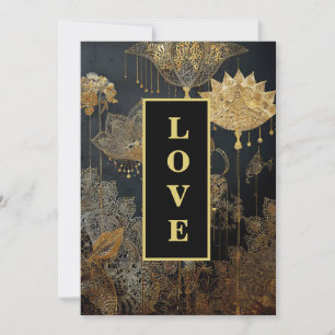 Convite *~AR26 38 QR Casamento vintage RSVP DE AMOR DE Lac