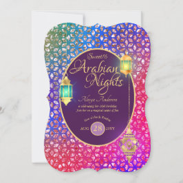 Convite Arabian Nights Sweet 16 Quinceanera ANY AGE Party