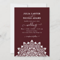 Arábico Art Nouveau Floral Arco Mandala Casamento