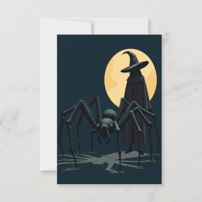 Convite Aranha, Bruxa e Sombra do Luar (Frente)