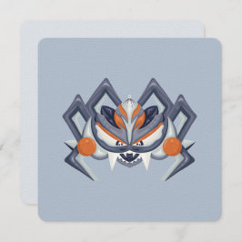 Convite Aranha Spooky do Halloween / Rei da Abóbora