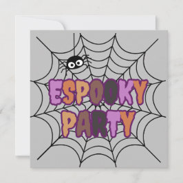 Convite Aranha Spooky Spooky do Festa Espooky