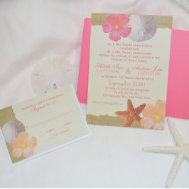 Convite Aranha Tropical Rustic Bridal Luncheon