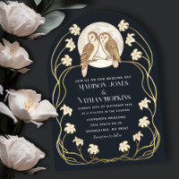 Arca De Casamento De Arte Elegante Nouveau Owls