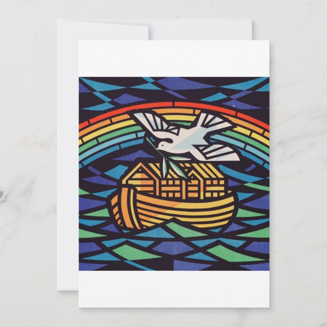 Convite Arca de Noé com Espírito Santo (Frente)