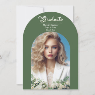 Convite Arca Verde-Oliva Formando- Moderna