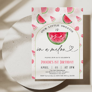 Convite Arca Vermelha Moderna Um Em Um primeiro aniversari