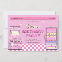 Arcade de jogos cor-de-rosa