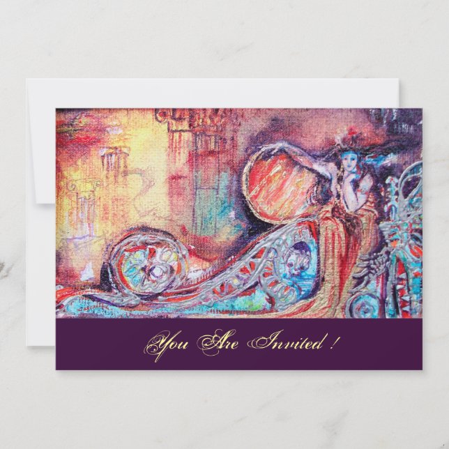 Convite ARCADIA - PLANTA BUTTERFLY - Champanhe Cor-de-Rosa (Frente)