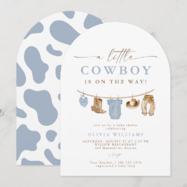 Convite Arch Baby Clothesline Little Cowboy Baby Shower