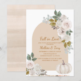 Convite Arch Boho Floral Pumpkin Apaixonado