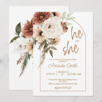 Arch Boho Sexo Floral Revela Ele ou Ela