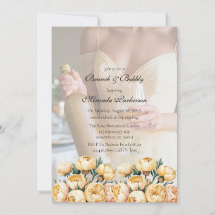 Convite Arch Butter Yellow Photo Brunch e Bubble