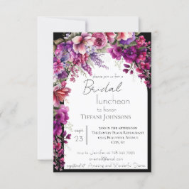 Convite Arch Floral Bridal Rosa