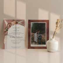 Arch Modern BOHO Watercolor Floral Pampas Grass