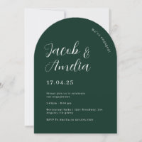 Arch Modern Green Emerald Festa de noivado