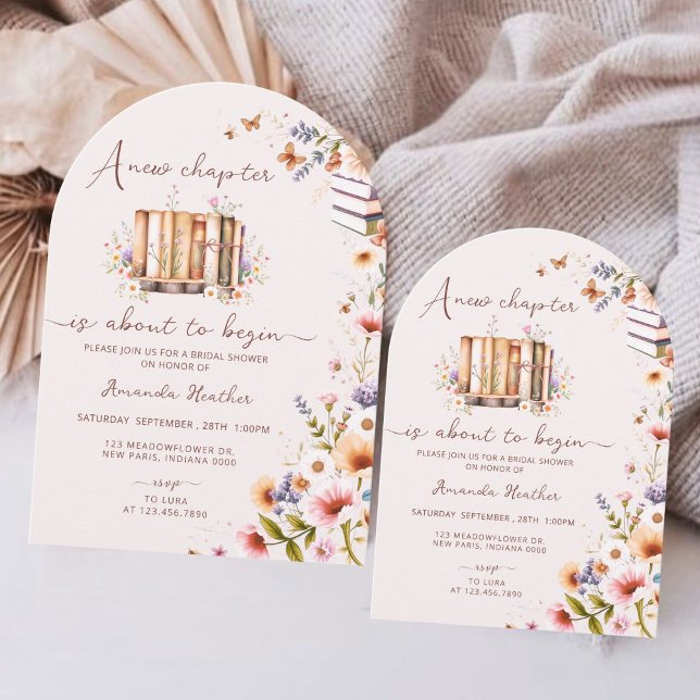 Convite Arch Novo Capítulo Começa Chá de panela (Criador carregado)