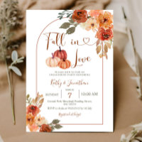 Arch Pumpkin Fall Floral Engagement Party