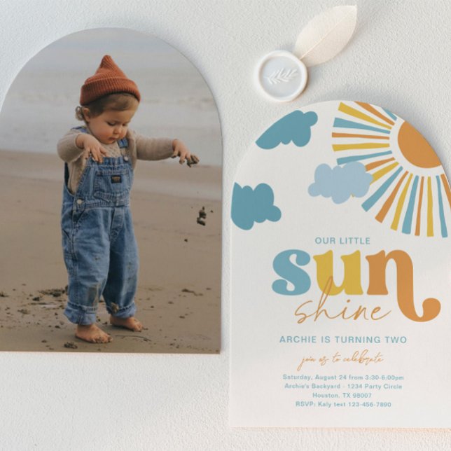 Convite Arch Sun Birthday Invitation (Criador carregado)