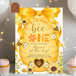 Convite Arco Amarelo Tão Doce Para Comemorar Um Aniversári