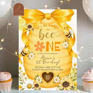 Convite Arco Amarelo Tão Doce Para Comemorar Um Aniversári