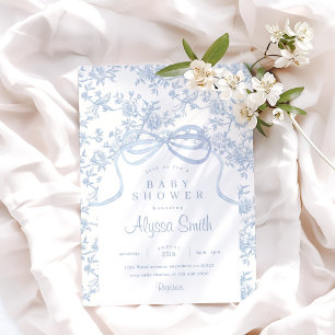 Convite Arco azul claro, Chá de fraldas e Arco