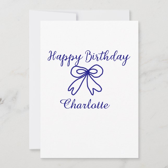 Convite Arco Azul CUTIE ADICIONAR NOME BABY feliz aniversá (Frente)