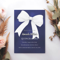 arco branco azul marinho Quinceanera