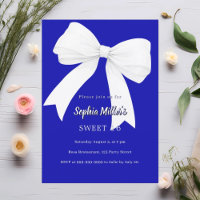Arco branco azul real Sweet 16