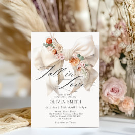 Convite Arco Branco Cair no Amor Chá de fraldas Floral