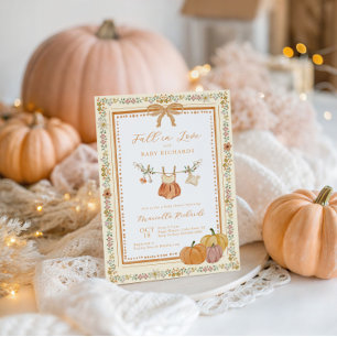 Convite Arco Cai no Amor Queda Chá de fraldas Girl