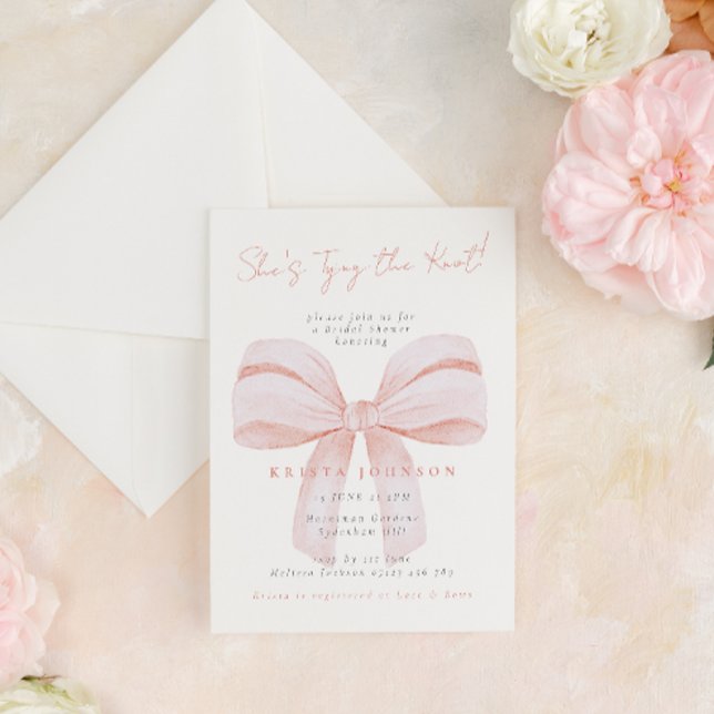 Convite Arco Coquette Ela é Chá de panela Casando (Criador carregado)