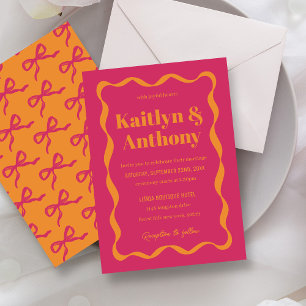Convite Arco Coquette Retro Wedding