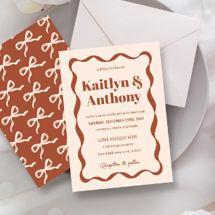 Convite Arco Coquette Retro Wedding