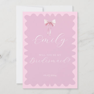 Convite Arco cor-de-rosa será minha proposta de madrinha?