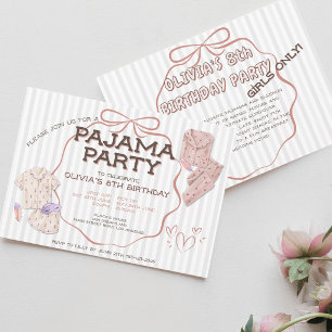 Convite Arco da Coquette Bonita Pajama arrasou aniversário