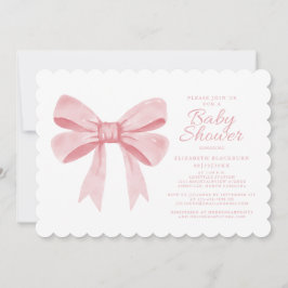 Convite Arco de Aquarela Rosa Menina Menina Chá Elegante P