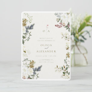 Convite Arco De Arte Da Linha Floral Rustic Vintage Invita