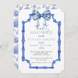 Convite Arco de Chinoiserie Vintage e Chá de fraldas de Fr