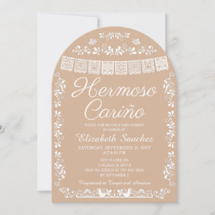 Convite Arco de Chuvinha de Bebê Hermoso Cariño